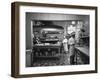 Chefs Working in the Kitchen at Gables-Peter Stackpole-Framed Premium Photographic Print