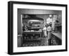 Chefs Working in the Kitchen at Gables-Peter Stackpole-Framed Premium Photographic Print