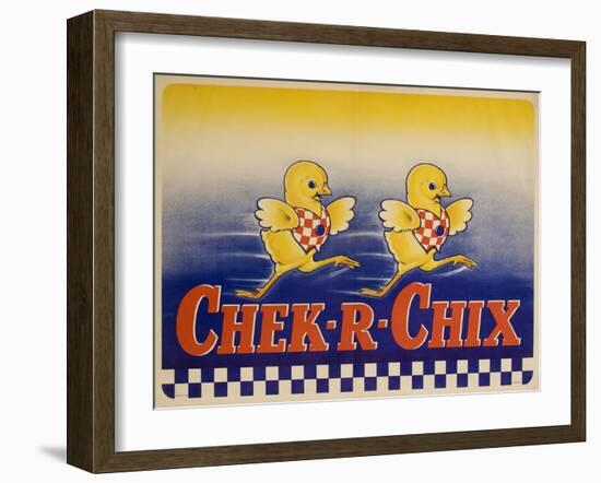 Chek-R-Chix American Feed Advertising Poster-null-Framed Giclee Print