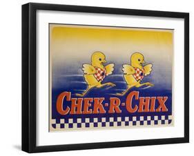 Chek-R-Chix American Feed Advertising Poster-null-Framed Giclee Print