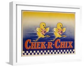 Chek-R-Chix American Feed Advertising Poster-null-Framed Giclee Print