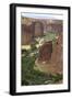 Chelly Canyon Sand Rock Cliffs in Navajo National Reserve, Arizona-null-Framed Giclee Print