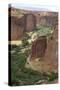 Chelly Canyon Sand Rock Cliffs in Navajo National Reserve, Arizona-null-Stretched Canvas