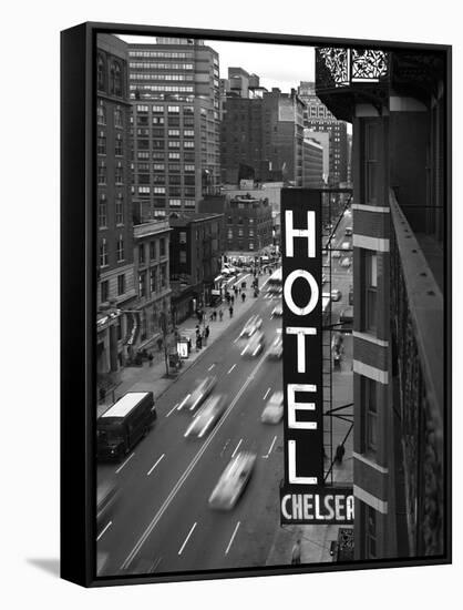 Chelsea Black and White-Chris Bliss-Framed Stretched Canvas