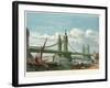 Chelsea Bridge, London, 1858-null-Framed Giclee Print