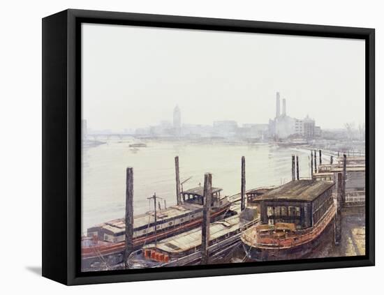 Chelsea Harbour, 2004-Tom Young-Framed Stretched Canvas