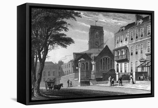 Chelsea Old Church-Thomas H Shepherd-Framed Stretched Canvas