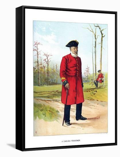 Chelsea Pensioner, C1890-Geoffrey Douglas Giles-Framed Stretched Canvas