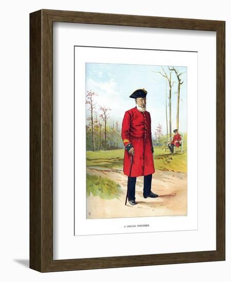Chelsea Pensioner, C1890-Geoffrey Douglas Giles-Framed Giclee Print