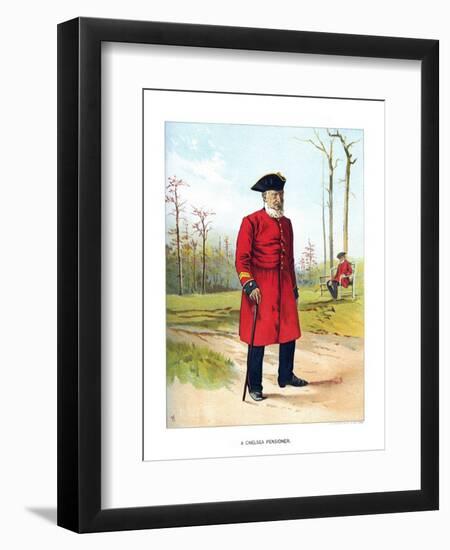 Chelsea Pensioner, C1890-Geoffrey Douglas Giles-Framed Giclee Print