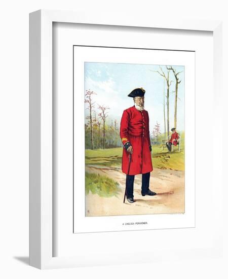 Chelsea Pensioner, C1890-Geoffrey Douglas Giles-Framed Giclee Print