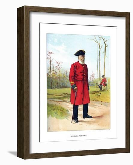 Chelsea Pensioner, C1890-Geoffrey Douglas Giles-Framed Giclee Print