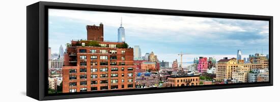 Chelsea with One World Trade Center View, Meatpacking District, Hudson River, Manhattan, New York-Philippe Hugonnard-Framed Stretched Canvas