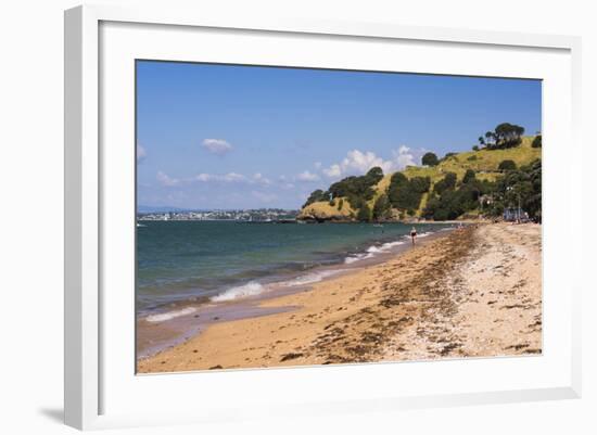 Cheltenham Beach, Devenport, Auckland, North Island, New Zealand, Pacific-Matthew Williams-Ellis-Framed Photographic Print