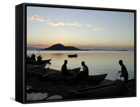 Chembe Village, Cape Maclear, Lake Malawi, Malawi, Africa-Groenendijk Peter-Framed Stretched Canvas