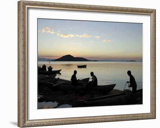 Chembe Village, Cape Maclear, Lake Malawi, Malawi, Africa-Groenendijk Peter-Framed Photographic Print