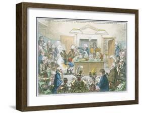 Chemical Lecture, 1802-James Gillray-Framed Giclee Print