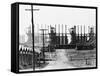 Chemical Plant with Adjoining Settlement-null-Framed Stretched Canvas