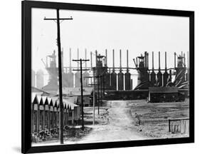 Chemical Plant with Adjoining Settlement-null-Framed Photographic Print