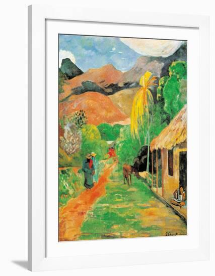 Chemin a Papeete-Paul Gauguin-Framed Art Print