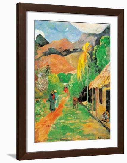 Chemin a Papeete-Paul Gauguin-Framed Art Print