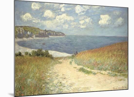 Chemin dans les bles a Pourville, 1882-Claude Monet-Mounted Art Print