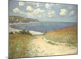 Chemin dans les bles a Pourville, 1882-Claude Monet-Mounted Art Print