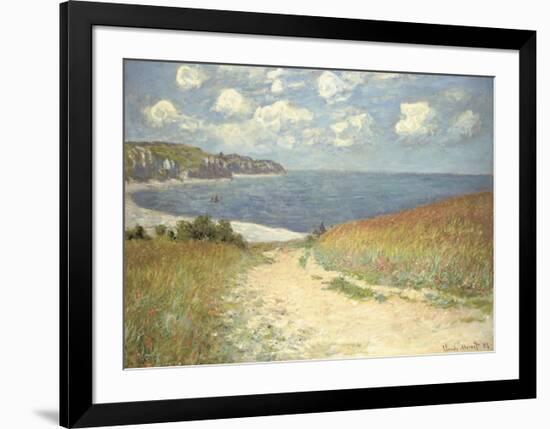 Chemin dans les bles a Pourville, 1882-Claude Monet-Framed Art Print