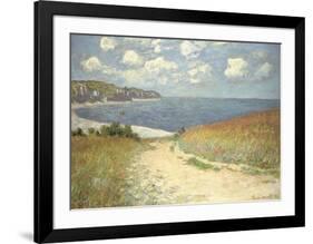 Chemin dans les bles a Pourville, 1882-Claude Monet-Framed Art Print