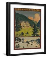 Chemin De Fer D'Orleans, French Railway Travel Poster-null-Framed Giclee Print