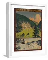 Chemin De Fer D'Orleans, French Railway Travel Poster-null-Framed Giclee Print