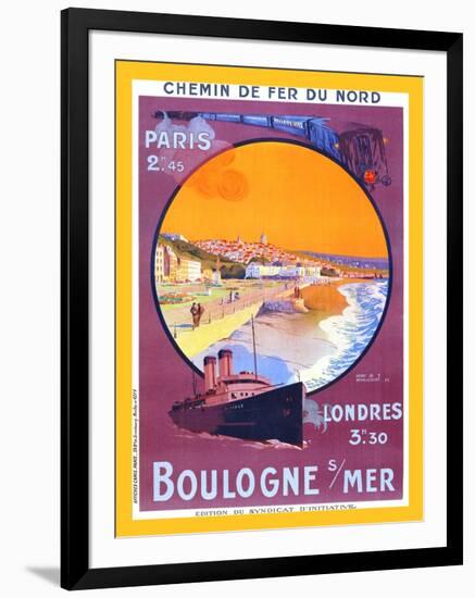 Chemin De Fer Du Nord-Boulogne-Sur-Mer-Henry de Renaucourt-Framed Art Print