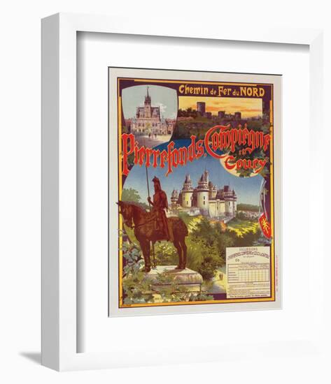 Chemin de fer du Nord Pierrefonds-G^ Fraipont-Framed Art Print