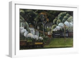 Chemin de fer en Russie-Jean Marchand-Framed Giclee Print