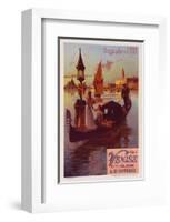 Chemin de fer Est Paris-Venise-Willette-Framed Art Print