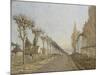 Chemin de la Machine, Louveciennes-Alfred Sisley-Mounted Giclee Print