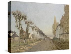 Chemin de la Machine, Louveciennes-Alfred Sisley-Stretched Canvas