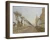 Chemin de la Machine, Louveciennes-Alfred Sisley-Framed Giclee Print