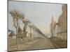 Chemin de la Machine, Louveciennes-Alfred Sisley-Mounted Giclee Print
