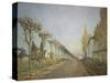 Chemin De La Machine (Or: La Route Du Chemin De Sevres), 1873-Alfred Sisley-Stretched Canvas