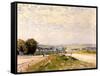 Chemin de Montbuisson à Louveciennes-Alfred Sisley-Framed Stretched Canvas