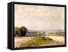 Chemin de Montbuisson à Louveciennes-Alfred Sisley-Framed Stretched Canvas