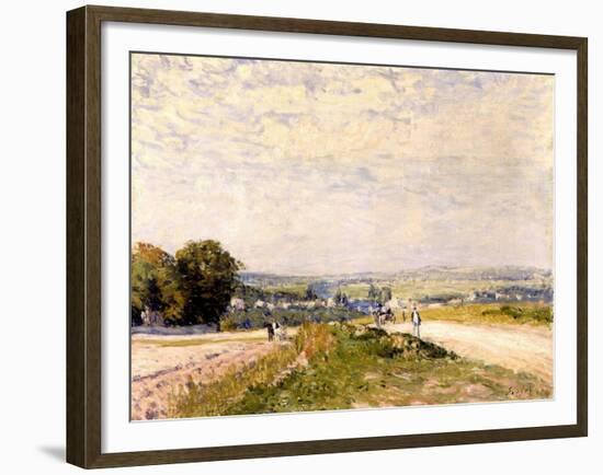 Chemin de Montbuisson à Louveciennes-Alfred Sisley-Framed Giclee Print