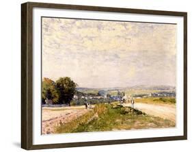 Chemin de Montbuisson à Louveciennes-Alfred Sisley-Framed Giclee Print