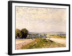 Chemin de Montbuisson à Louveciennes-Alfred Sisley-Framed Giclee Print