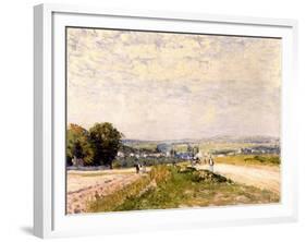 Chemin de Montbuisson à Louveciennes-Alfred Sisley-Framed Giclee Print