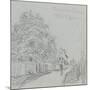 Chemin des Closeaux, à Ville d'Avray-Alfred Sisley-Mounted Giclee Print