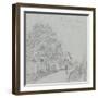 Chemin des Closeaux, à Ville d'Avray-Alfred Sisley-Framed Giclee Print