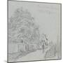 Chemin des Closeaux, à Ville d'Avray-Alfred Sisley-Mounted Giclee Print