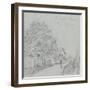 Chemin des Closeaux, à Ville d'Avray-Alfred Sisley-Framed Premium Giclee Print